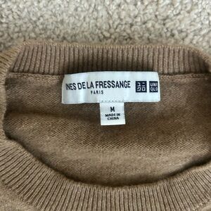 Ines de la Fressange 100% Cashmere Camel Sweater
